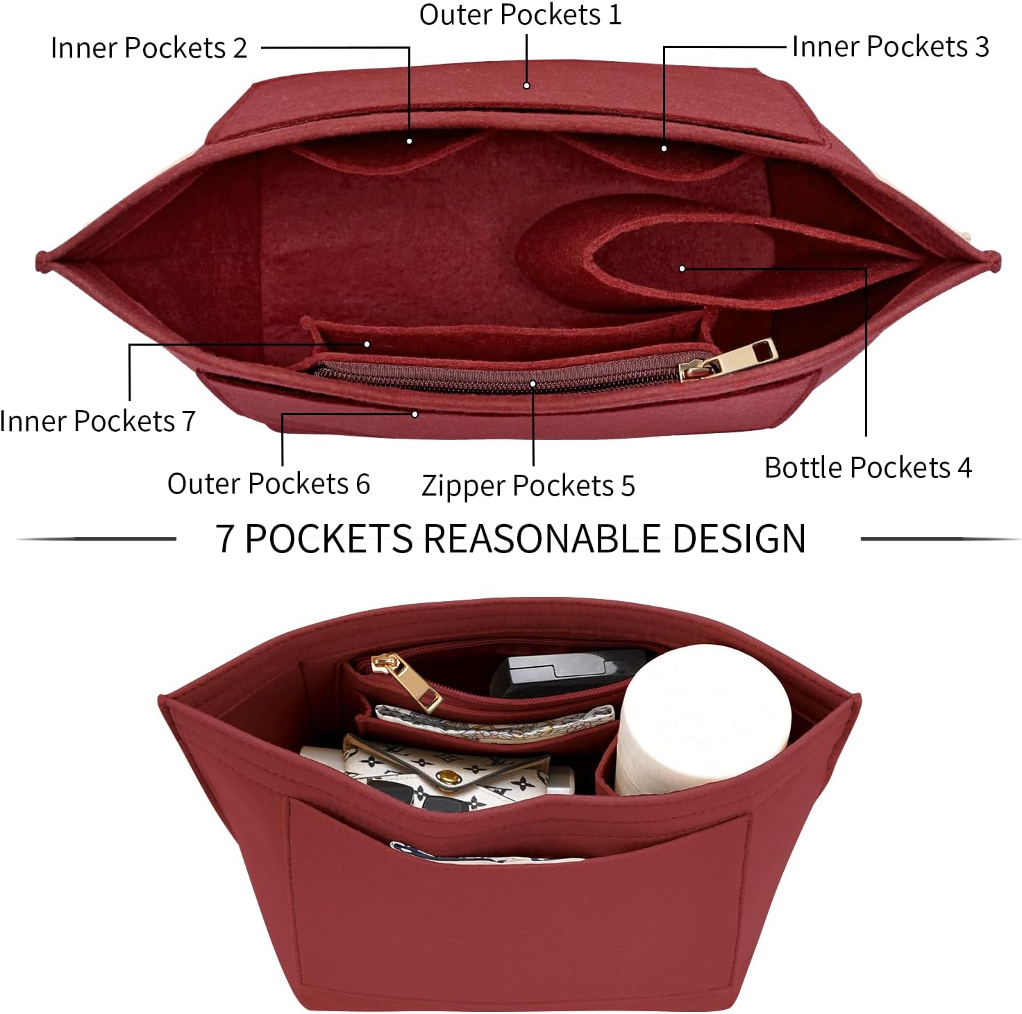 La Ville Tote Bag mit Organizer